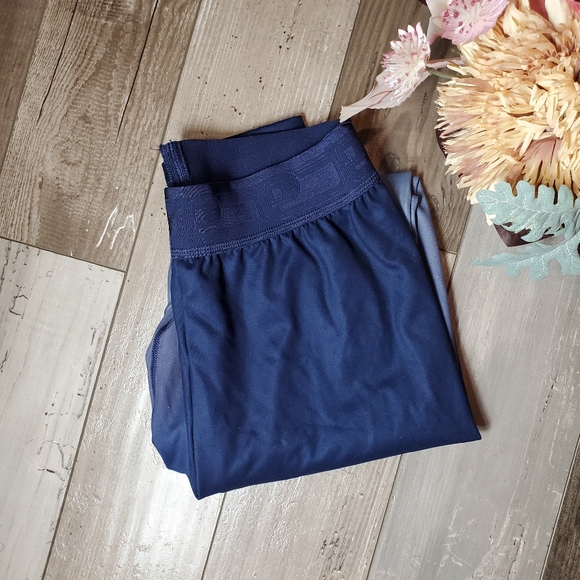 PINK Victoria's Secret Ultimate High Waist Leggings Midnight Navy Ombre Large - Picture 15 of 16